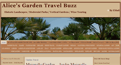 Desktop Screenshot of alicesgardentravelbuzz.com